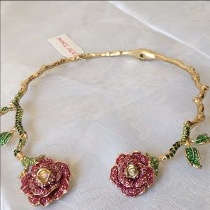 Betsey Johnson Roses Necklace
